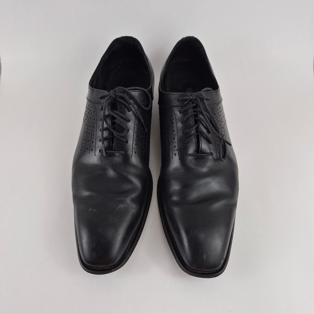 Stacy Adams Men's Black Leather Perforated Oxford Dress Shoes Size 13M